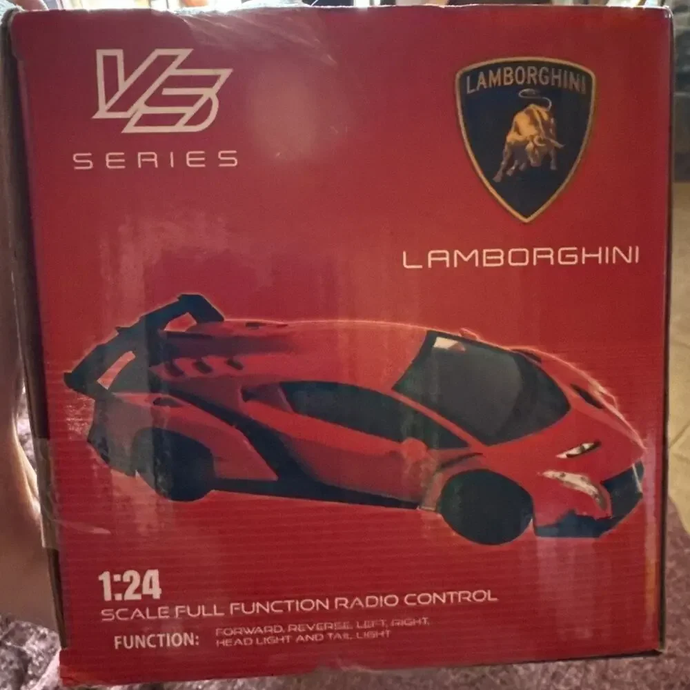 Braha 1:24 RC Car Set Lamborghini Veneno & BMW X6 Police Dual Pack NIB 2.4GHz